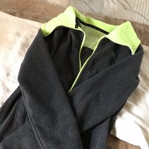 Calvin Klein Performance charcoal fleece zip up